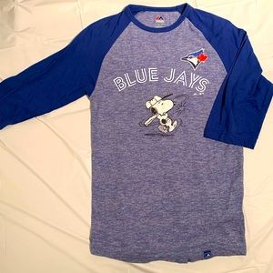 Snoopy Blue Jays Shirt Size Small